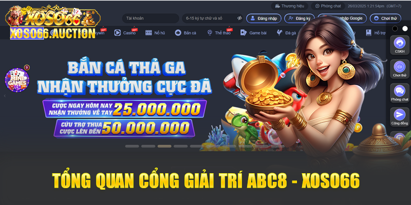 Tổng quan cổng giải trí ABC8 - XOSO66