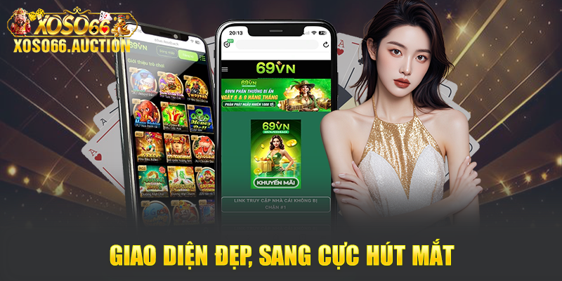 Giao diện đẹp, sang cực hút mắt